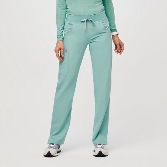 Figs Pants - Figs Seaglass Kade Cargo Scrub Pants Rare Limited Edition Color XS Petite